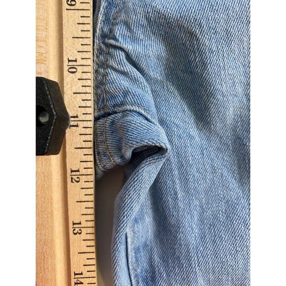 Blue Spice Premium Jeans Women 11 Distressed Denim Ripped Knee Light Wash Casual - Picture 7 of 10